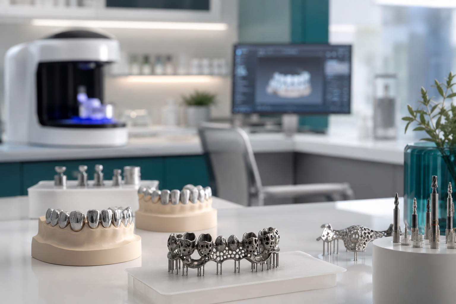 Production dentaire en laboratoire moderne